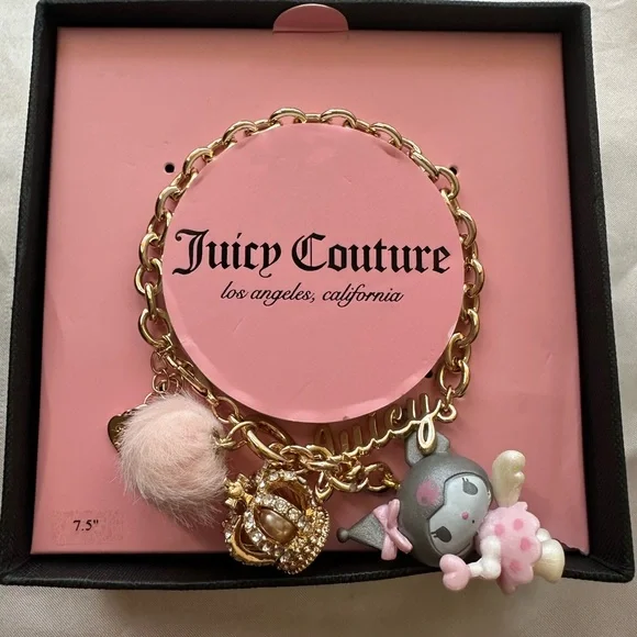 Juicy Couture Gold Bracelet with Charms - Picture 1 of 5